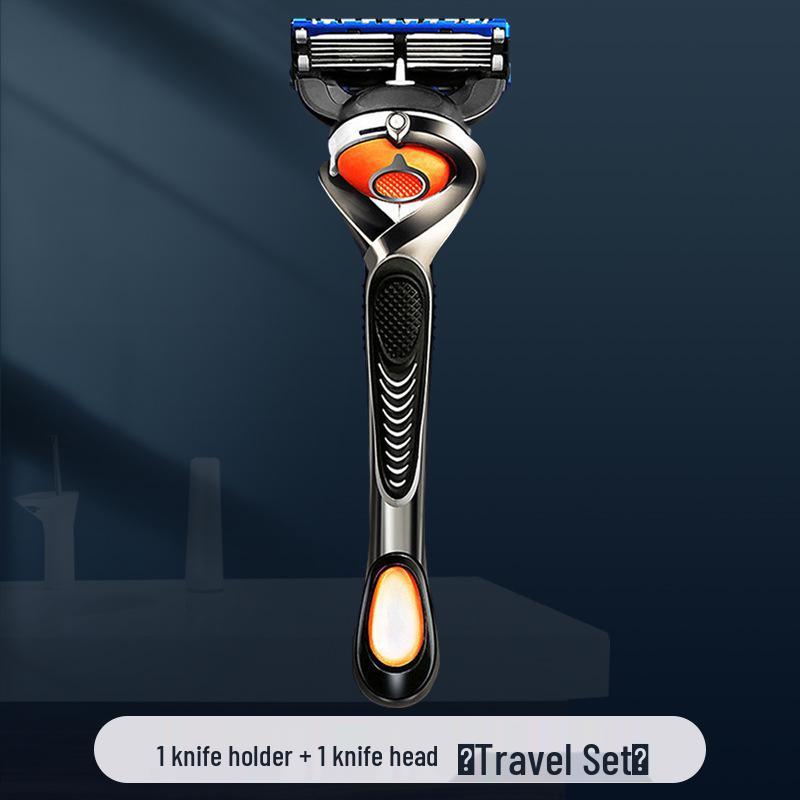 Durable Blue 5-Layer Rotating Razor: Waterproof, Scratch-Resistant, Sharp, Portable