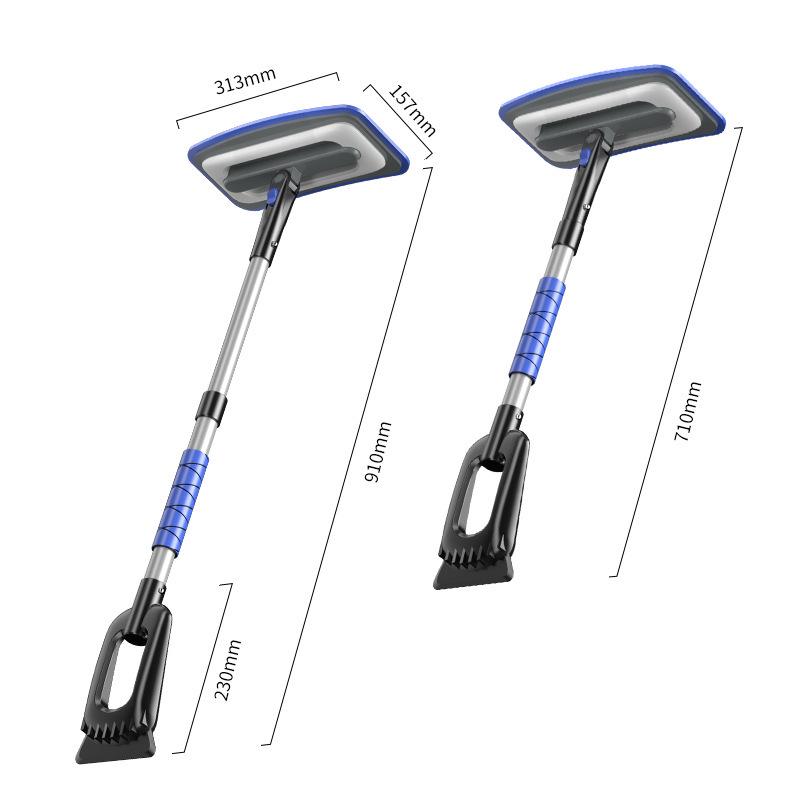 Dwufunkcyjna aluminiowa łopata śnieżna EVA do samochodu: Skutecznie usuwaj uparty lód i szron