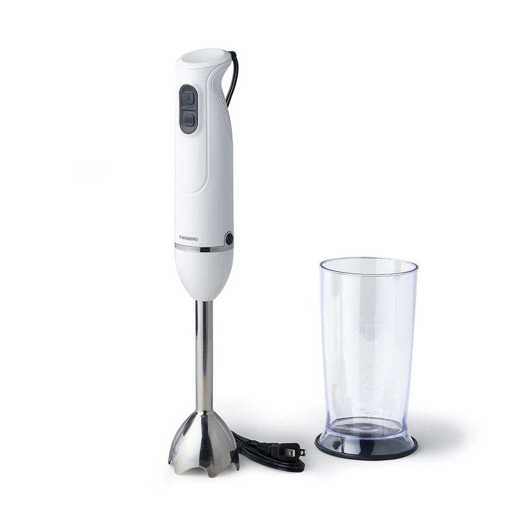 Twin Bird Tsubame Sanjo Hand Baby Juice Easy to Handmade 3 Functions in Speed Switching with White Blender, Handy, Food, Making, Clean, Dressing, 1,