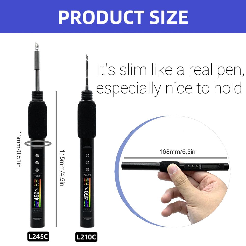 PD100W Digital Smart Soldering Iron Adjustable Temperature Electric Soldering Irons Fast Heat Electric Solder Iron Repair Tools