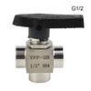 304 Stainless Steel Ball Valve BSPP G1/2 High Pressure