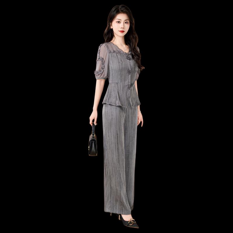 Women s Elegant Small Fragrance Style Two-Piece Suit L