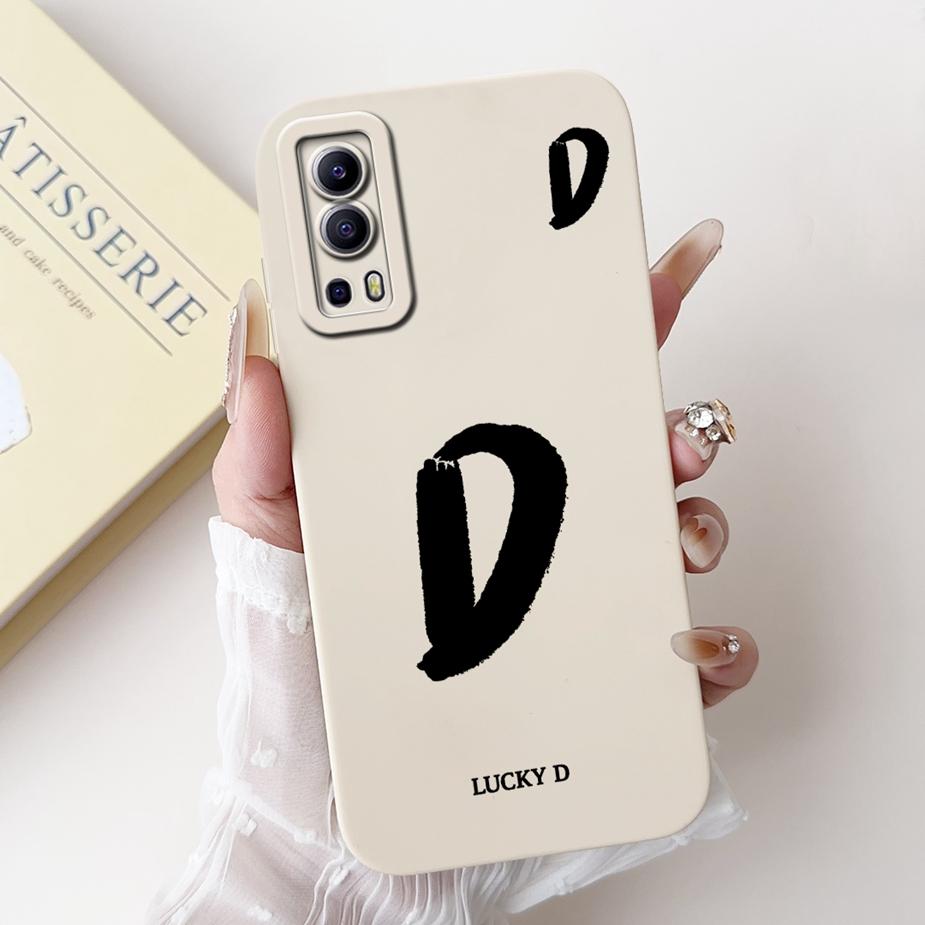 Per Custodia Vivo Y52 5G V2053 Carina Lettere Fortunate Cover Morbida Custodia in TPU Per Vivo Y72 Y 52 VivoY52 VivoY72 5G V2041 Custodie Bumper