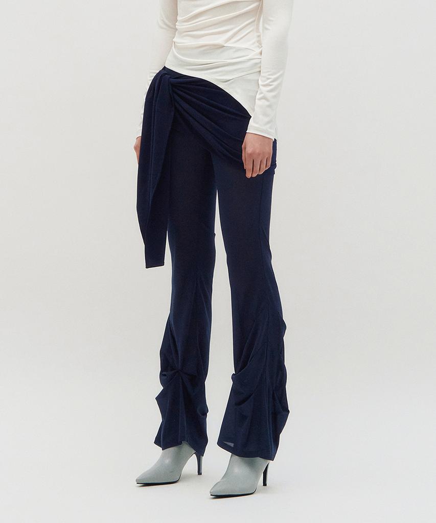 Kimjisu Sheer Layering Pants _ Navy
