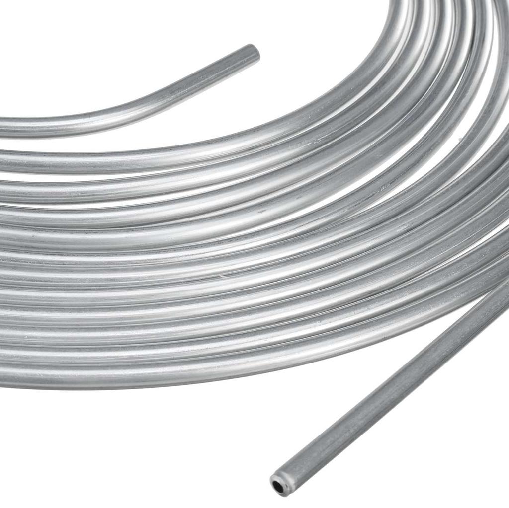 Tubul de țeavă țeavă anti-rugină cu 15 buc piulițe de țeavă 25 ft 7,62 m rulou bobină de tub de 3/16" OD cupru nichel țeavă de frână linie de furtun