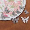 Retro Tibetan Silver Butterfly Pendant: Necklace, Bracelet, Hairpin - DIY Ancient Style Jewelry Accessories