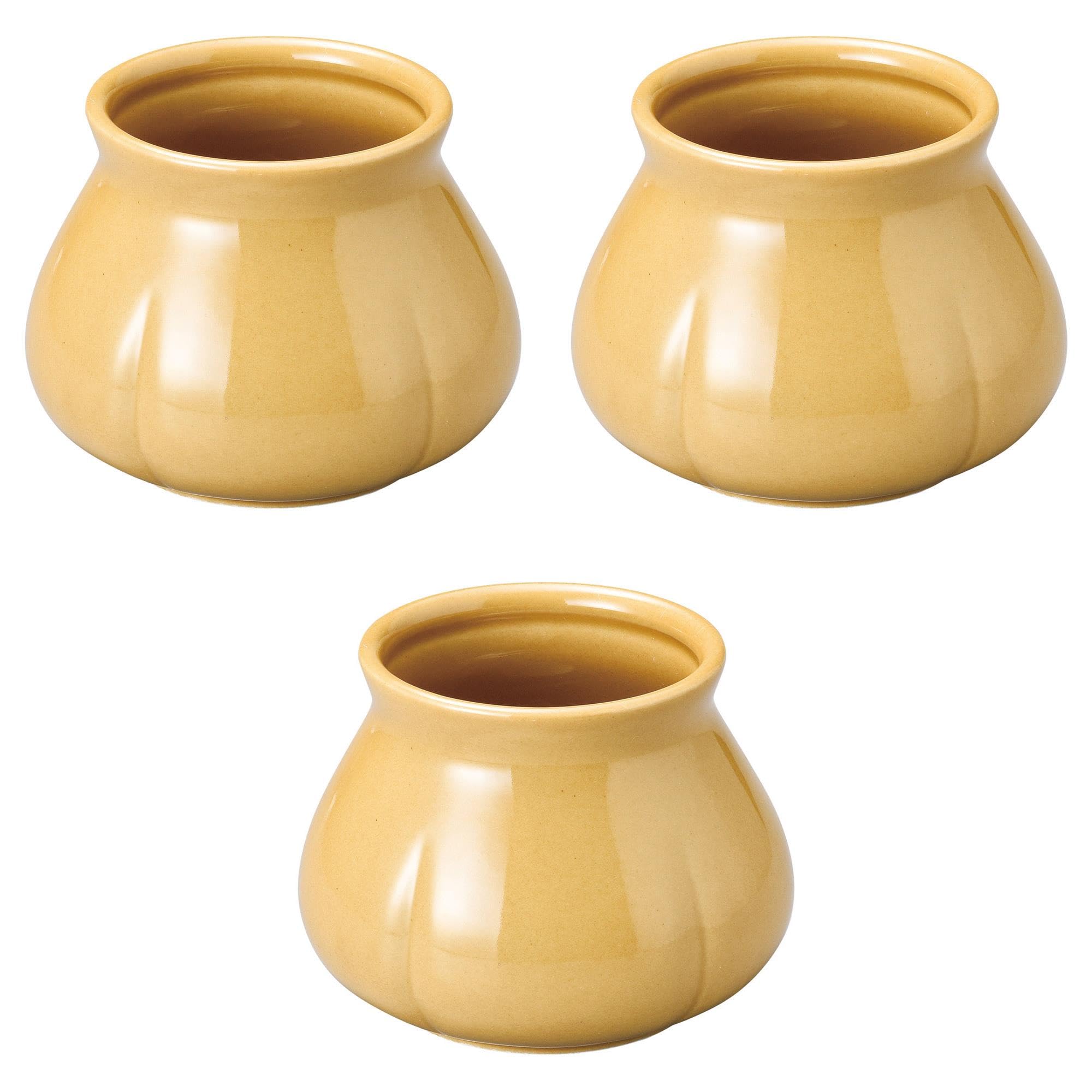 

Set of 3 Bone Containers x Arita Ware Condiment Containers by Setomonohonpo [12.5 9.5 cm] коричневый