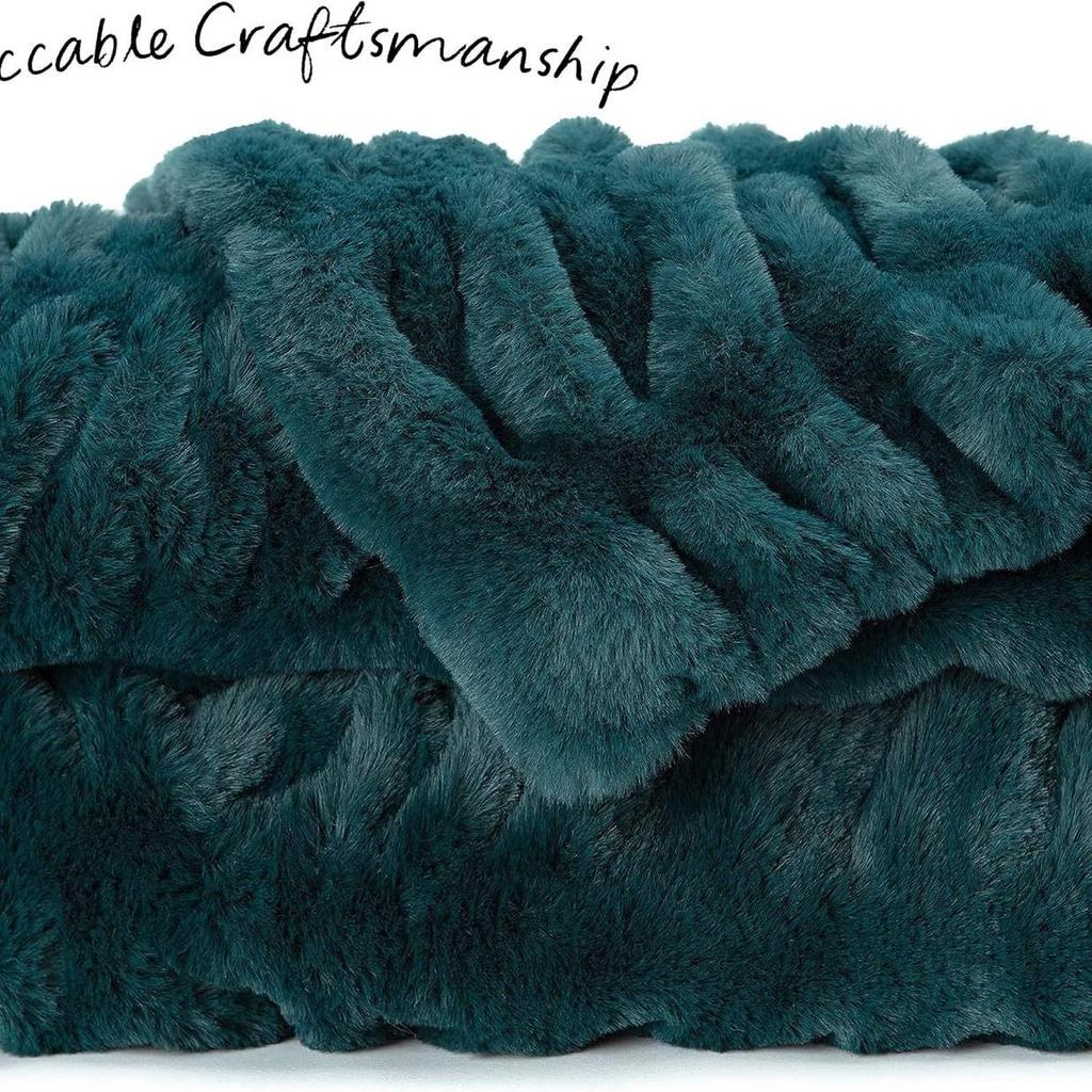 New Style Tie-Dye Spandex Elastic Rabbit Fur Blanket for Autumn and Winter - Thick, Warm, Soft