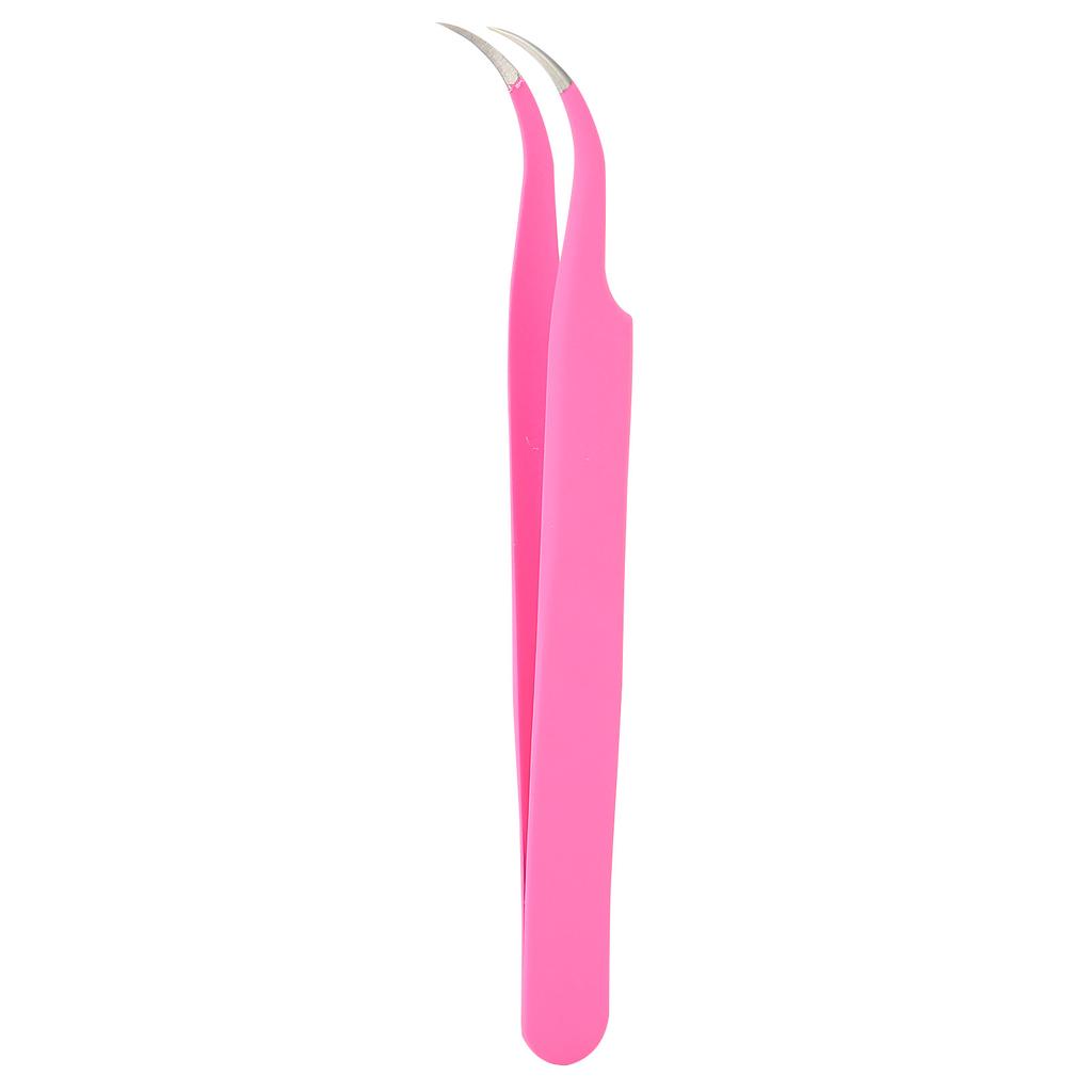 Curved Eyelash Extension Tweezers Professional Stainless Steel Eyelashes Grafting Tweezers