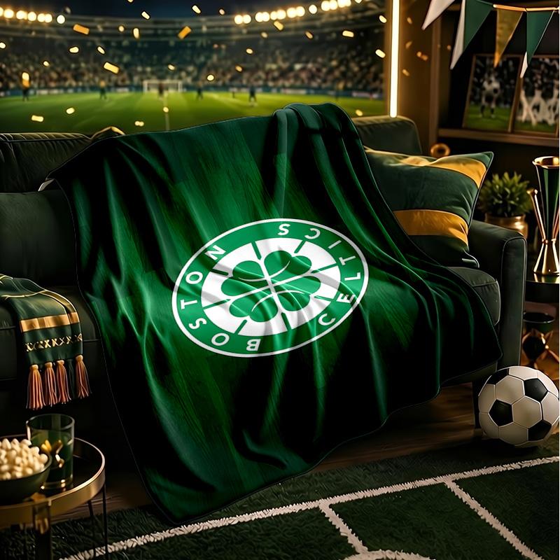 Boston Sports Icons Blanket Lightweight Flannel Bedding Blanket Perfect for Travel, Camping, Living Rooms, Offices, Sofas, Fan Christmas gift