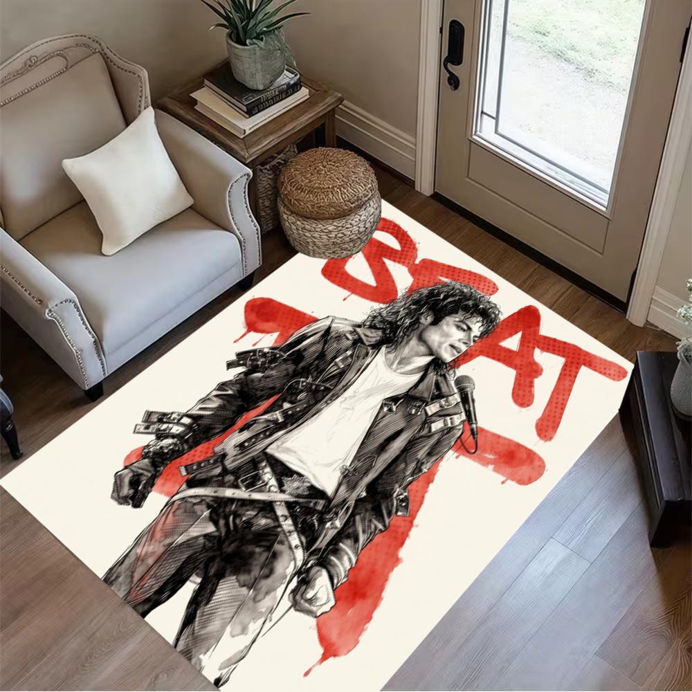 Michael Jackson Iconic Pose Floor Rug Office Rug Perfect For Kitchen Balcony Dining Room Playrooms Antislip Carpet Anime Office Decor