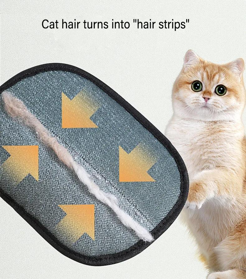 Cat Hair Glove Dog Glove Brush Wool Removal Glove Pet Hair Remover For Cats Dogs Home Cleaning Tool Reusable Grooming Mitt