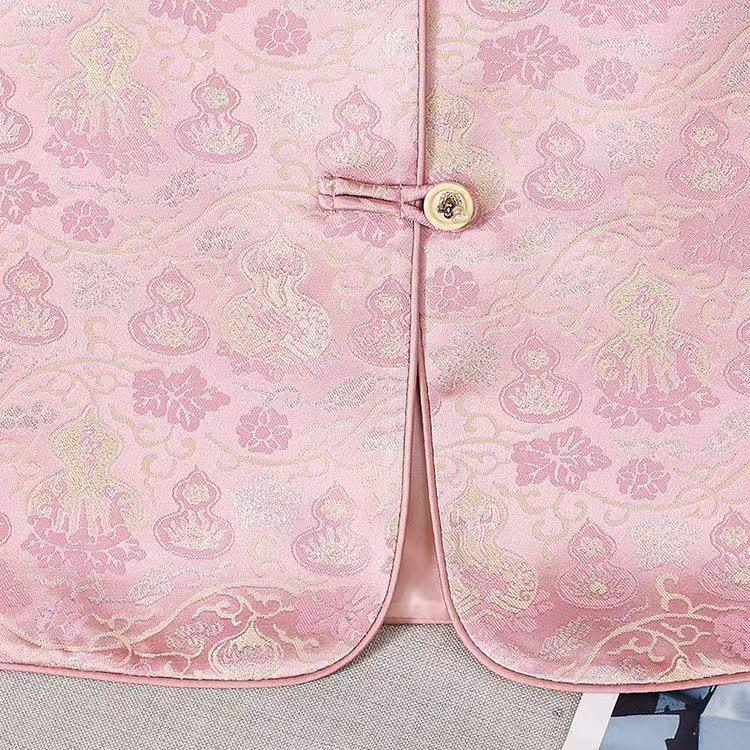 2026 New Chinese Style Frog Button Jacquard Women's Vest - Stylish, Versatile, and Loose-Fit Shawl Outerwear
