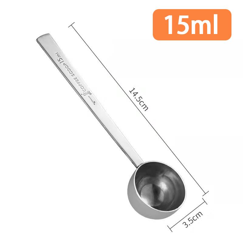 15/30ML Stainless Steel Measuring Spoons & 15ml Spoon, Gram Dosing Spoon for Coffee Powder and Powdered Milk Measuring LS005