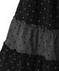 BAUF Vintage Frill Skirt [Black Dots]