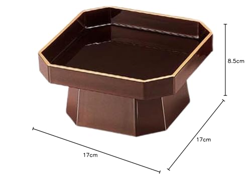 J-kitchens 5.5-inch Mai Sanpo (Dancing Three-Piece Bowl) Serving Plate with Gold-Tone Finish, 17cm, Model Number 876249, Made in Japan