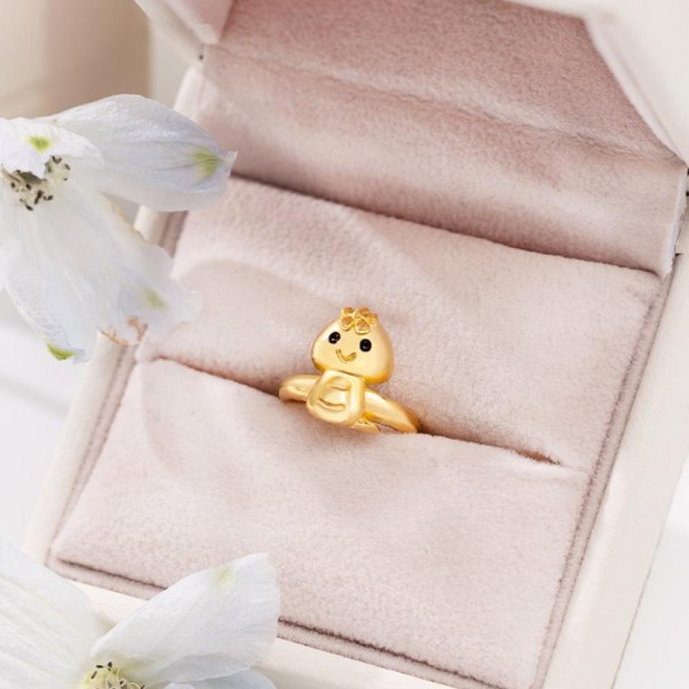 Porti 24k Gold 1g Snake Ring