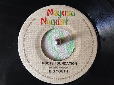 7inch Record BIG YOUTH  Roots Foundation NONE Negusa Nagast Jamaica Reggae Ska  Dub Used