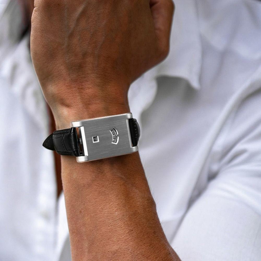 Square Case Men's Wristwatch Alloy Case Business Watch New Sports Watch  Business Wear