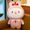 Bunny Cute Cartoon Plush Toy Bow  Adorable Stuffed Doll Girls Gift Birthday