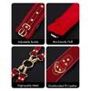 Sex Bondage  Kit Restraints 6PCS Sets Adjustable Handcuffs Ankle Cuff Thigh Cuffs Blindfold Cross Strap Adult SM Games Toys