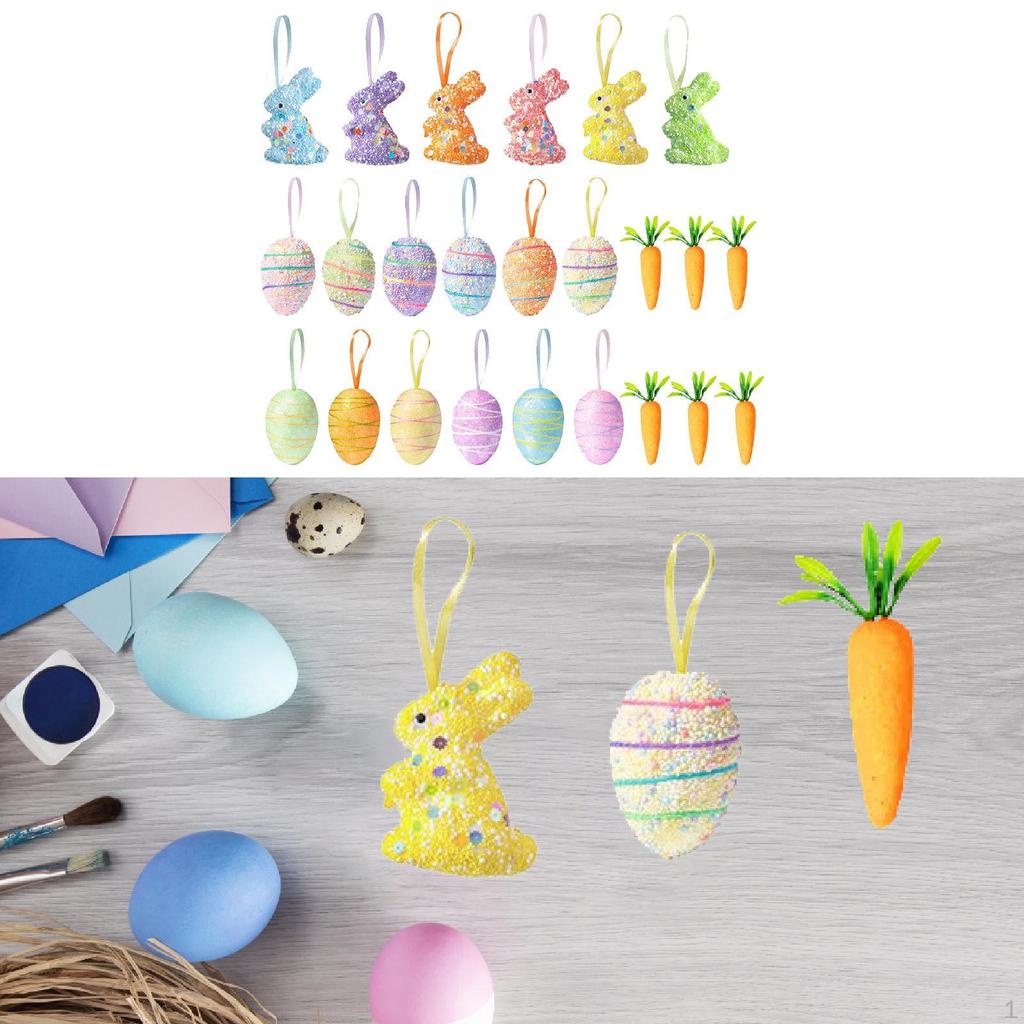 Easter Hanging Decorations DIY Crafts Adorable Pendants Foam Material for Party Supplies