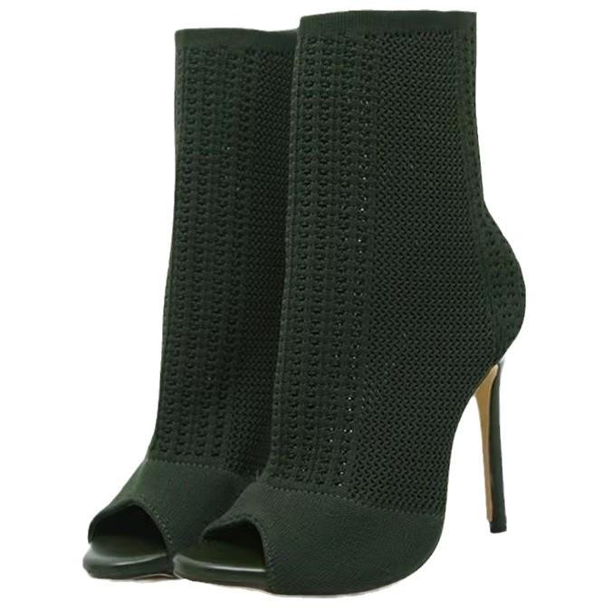 Fashion Sandals Sexy High Heels Female Shoe Open Toe Large Size High-heeled Girls Stiletto Boot Peep Big Thin Sandal Woman Boot Open Toe