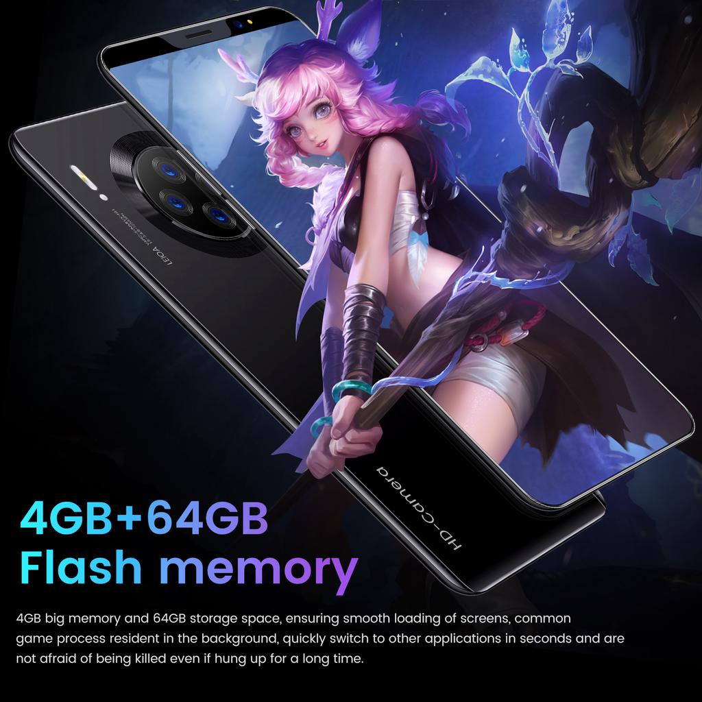 Mate36 Pro 5.8/5.0 Inch Android 9.1 HD Screen Phone RAM 4GB ROM 64GB Dual SIM Card Smartphone
