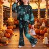 Kids Casual Long Sleeve Top and Pants 2-Piece Outfit Set for Boys Girls Everyday Wear