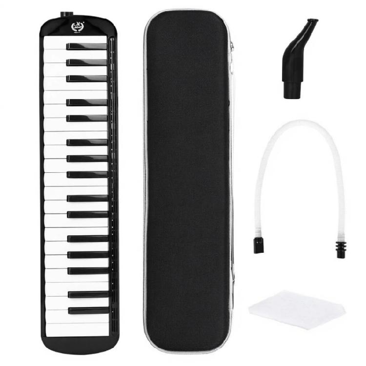 

Multipurpose 37 Key Harmonica Providing Excellent Sound Claritys and Durability Portable Melodica for All Players Needs чорний