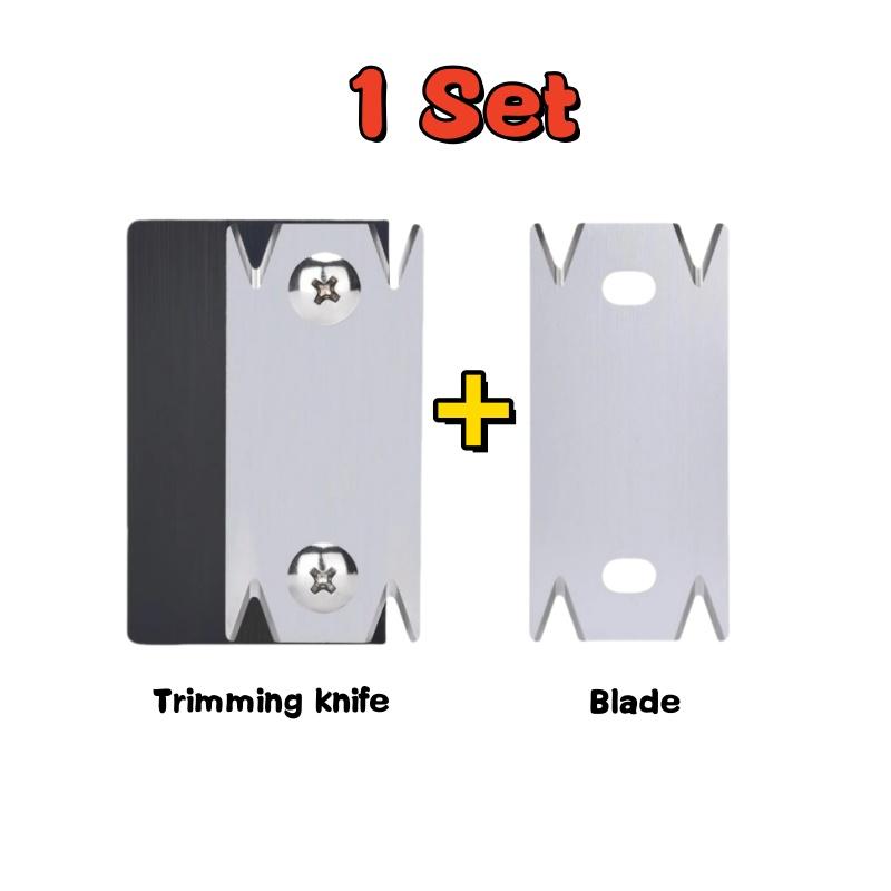 

Trimming Knife+Blade Set Trimmer Wood Chamfering Fillet Scraper Board Deburring Tool Woodworking Edge Corner Planer Edge Banding