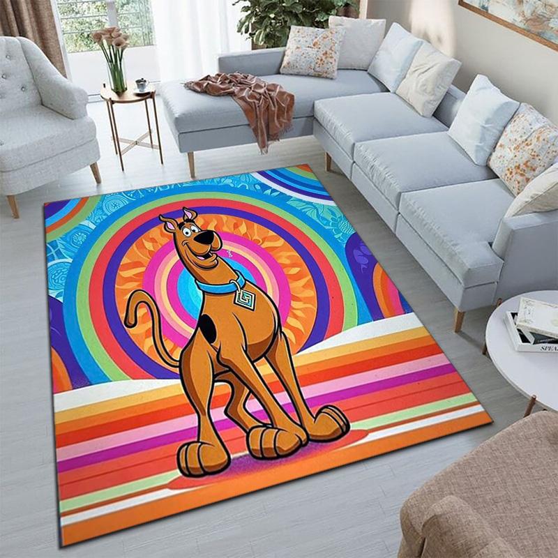 Halloween cartoon comedy adventure movie Scooby-Doo carpet is suitable for living room and bedroom doormats office balcony decorative carpet V3