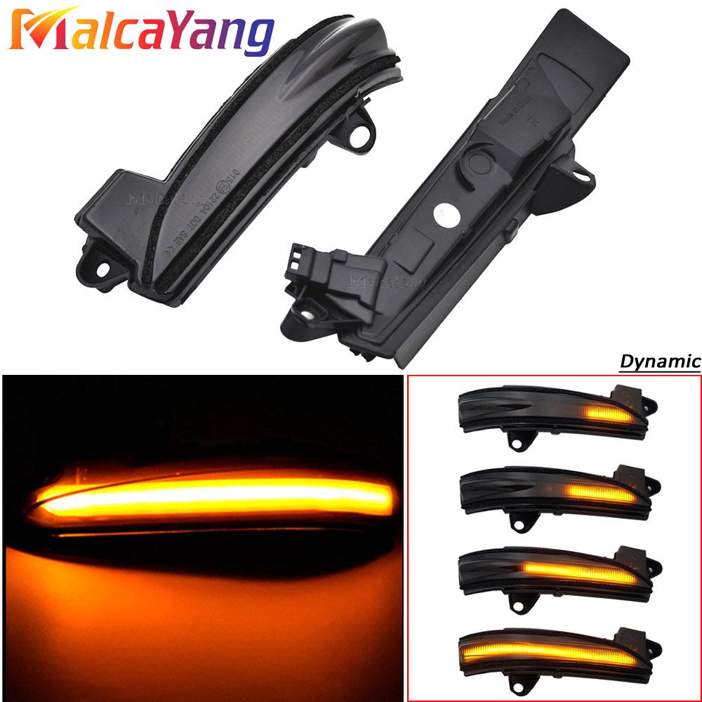 

1Pairs LED Dynamic Turn Signal Light Side Mirror Sequential Lamp Blinker Indicator For Ford Fusion Mondeo Version 2013- Dynamic Smoked