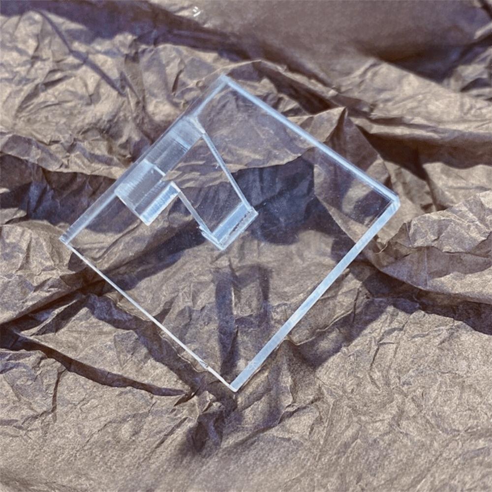 Practice Acrylic Acrylic Nail Holder Transparent Heart Shape Transparent Nail Display Stand Acrylic Base Training Use