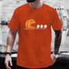 Summer Unisexs Tshirt Casual Funny Halloween Pumpkin Eat Ghost Print Unisex Tshirt Oneck Tops For Unisex Short Sleeve Male Tee Shirt