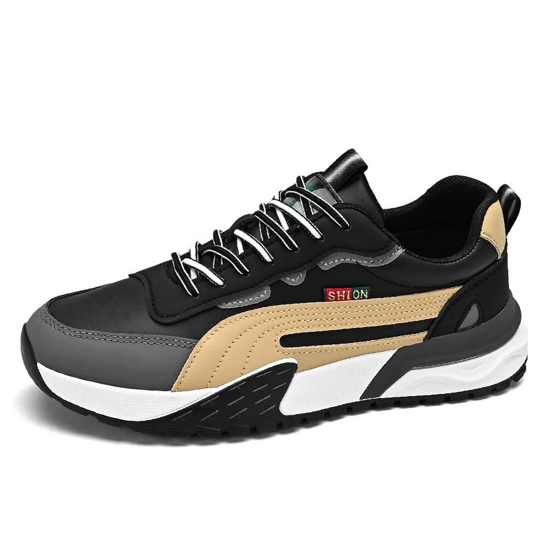 Мужская нескользящая прочная повседневная спортивная обувь, кроссовки, кроссовки, массивные кроссовки 39 чёрный