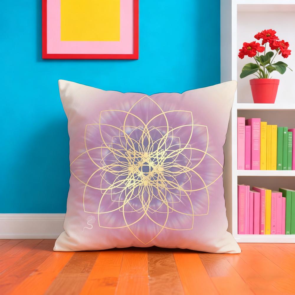 Nordic Midsummer Festival Cushion Cover Plush Fabric Soft Double Sided Print Home Sofa High Quality Cushion