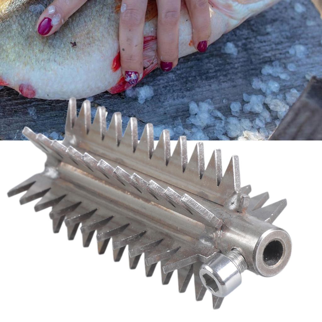 Practical Stainless Steel Cutter Head For Electric Fish Scaler Remover Powerful Seafood Cleaning Tool For Home Cooks