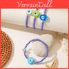 Ensemble de Bracelets Perles Œil de Démon avec Design Géométrique en Verre pour Femme Cadeau