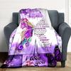 1PC Daughter Appreciation Quote Blanket, Soft Warm All-Season Throw for Sofa, Bed, Car, Office, Vibrant Colorful Design, Durable & Cozy Gift for Home
