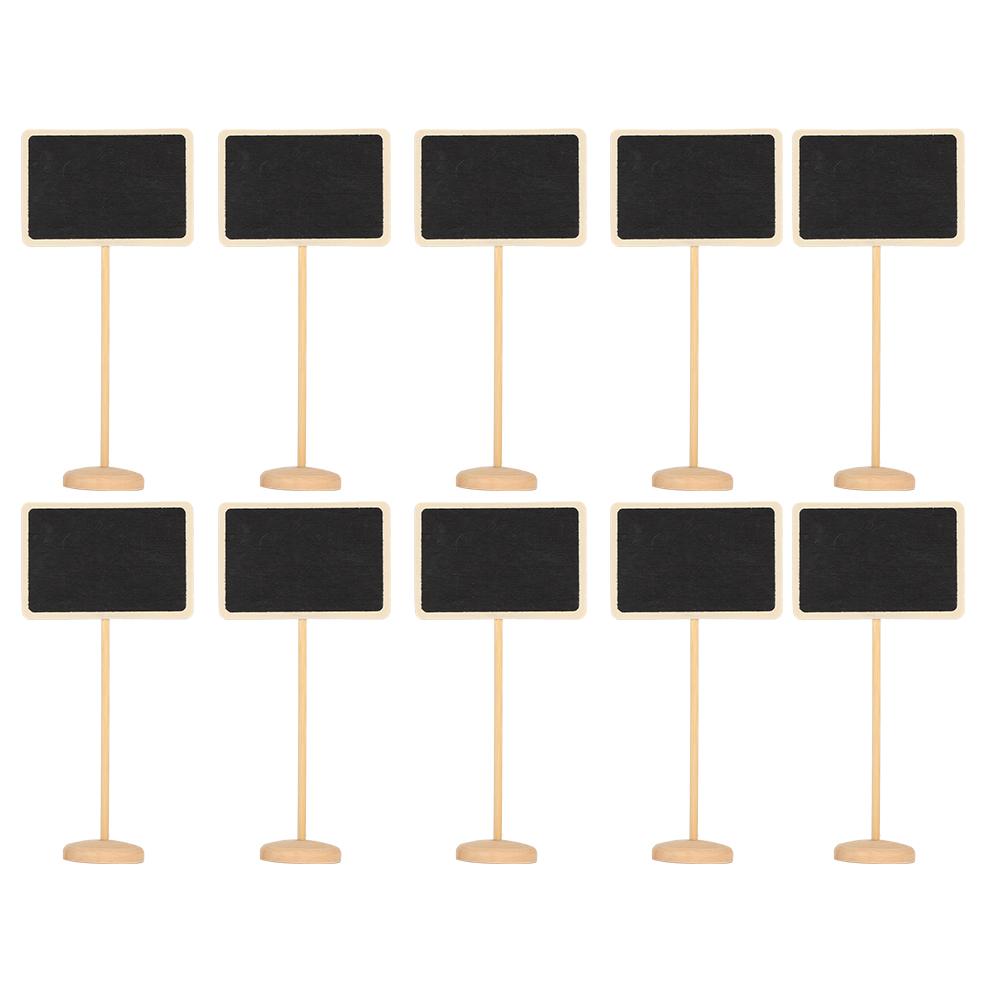 

10pcs Mini Chalkboard Signs Chalk Blackboard Board Place Cards Desktop Vase Decorations