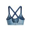Under Armour Color Block Logo Sports Bra Women sports bras Blue 1363353-490
