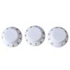 3PCS Potentiometer Rotary Knobs Tone Volume Control Knob Replacement for Electric Guitar Bass White Knob Gold Lettering