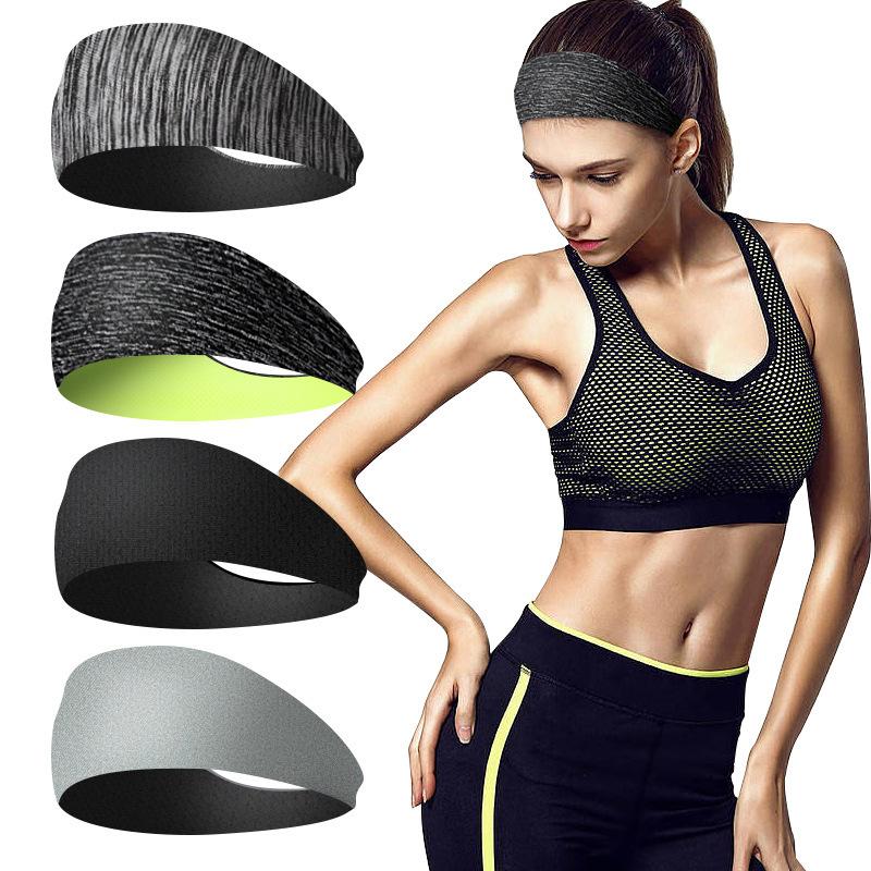 New Running Sports Headband Yoga Fitness Tennis Elastic Antiperspirant Sweat Absorbing Head Band Hair Helmet Lining Strap