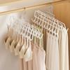 New Rotating 20-hook Hanger Foldable Space Saving Lingerie Hanger White Hanging Organizer Closet Storage
