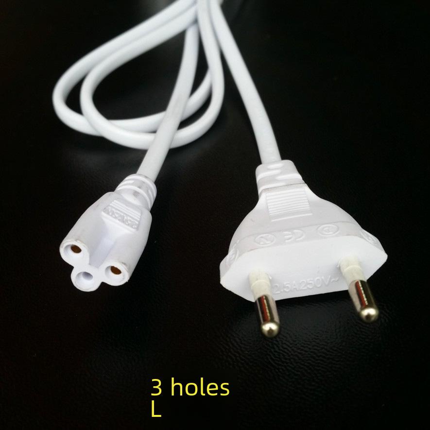 1.8m European Standard Round Plug with Switch for T5/T8 Lamp Bracket