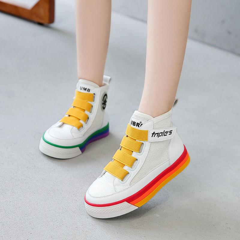 Niños Zapatillas Altas Verano Zapatos Femeninos Zapatillas Blancas Malla  Transpirable Feminino comprar a buen precio — entrega gratuita, reseñas  reales con fotos — Joom