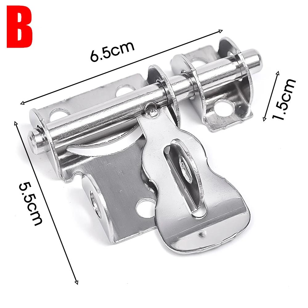 10/1pc Small Stainless Steel Sliding Lock Security Door Bolt Home Hardware Gate Latches Bedroom Bathroom Toilet Door Bolt Locks