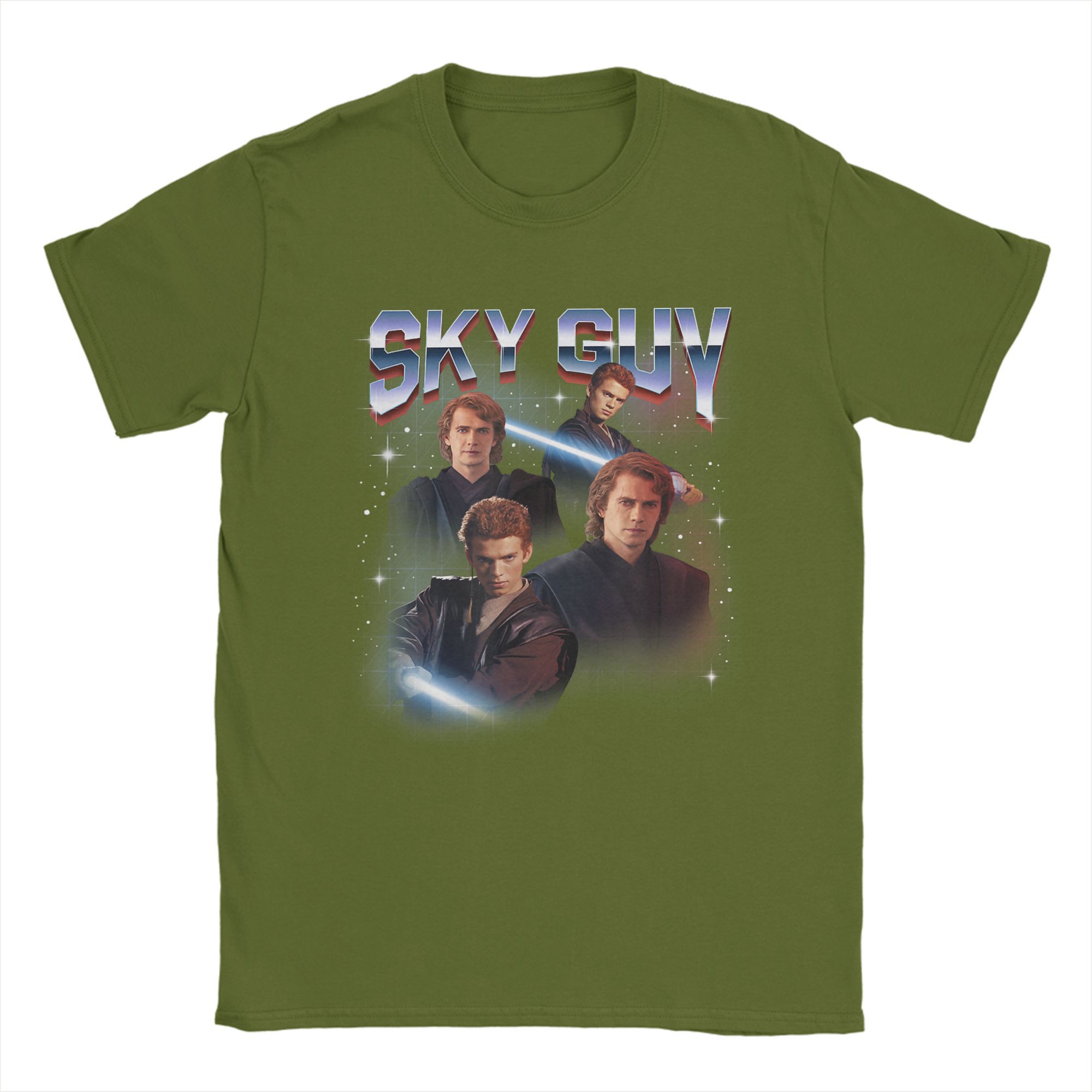 

Mens T Shirt Anakin Skywalker Sky Guy Logo T Shirts Trending Summer Tees Y2K Funny Casual Pure Cotton Tops Birthday Gift 4XL