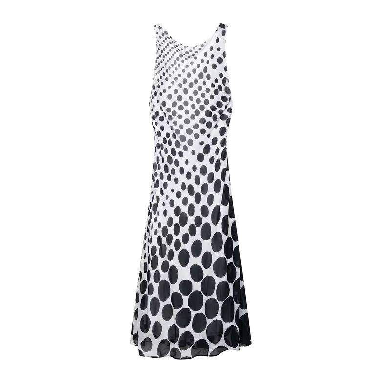 

Jnleaog Autumn New Women s Clothing Fashion Style Stylish Fashion Polka Dot Length Dress 3579562 Black L